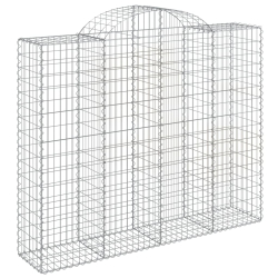 Kosze gabionowe, 30 szt, 200x50x160/180cm, galwanizowane żelazo