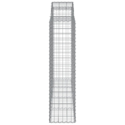 Kosze gabionowe, 30 szt, 200x50x160/180cm, galwanizowane żelazo