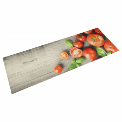 Dywanik kuchenny z motywem pomidorów, 60x180 cm, aksamitny
