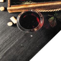 Dywanik kuchenny z motywem wina, 60x180 cm, aksamitny