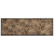 Dywanik kuchenny z motywem Morning, brązowy, 60x180 cm