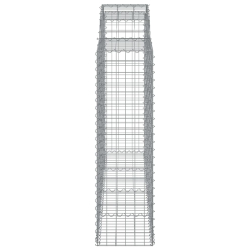 Kosze gabionowe, 30 szt, 200x50x140/160cm, galwanizowane żelazo