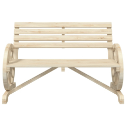 2-osobowa ławka ogrodowa Adirondack, lite drewno jodłowe