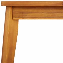 Ogrodowy stół jadalniany, 100x55x45 cm, lite drewno akacjowe