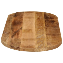 Blat stołu, 100x50x3,8 cm, owalny, surowe drewno mango