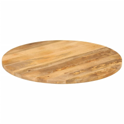 Blat stołu, Ø 70x2,5 cm, okrągły, surowe lite drewno mango