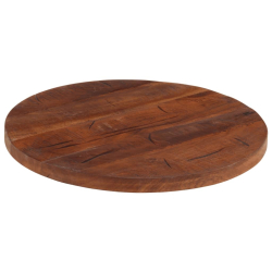 Blat stołu, Ø 60x3,8 cm, okrągły, lite drewno z odzysku