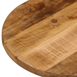 Blat stołu, 110x50x3,8 cm, owalny, surowe drewno mango
