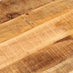 Blat stołu, 110x50x3,8 cm, owalny, surowe drewno mango