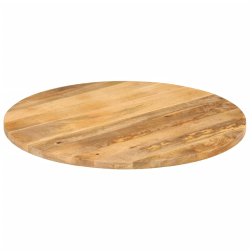 Blat stołu, Ø 80x3,8 cm, okrągły, lite drewno mango
