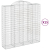 Kosze gabionowe, 15 szt, 200x50x200/220cm, galwanizowane żelazo