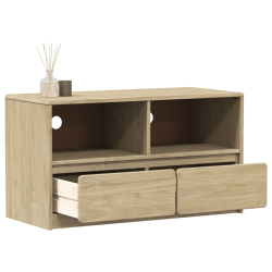 Szafka pod TV SAUDA, kolor dębu, 99x43x55 cm, drewno sosnowe