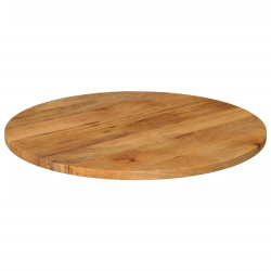 Blat stołu, Ø 70x3,8 cm, okrągły, lite drewno mango
