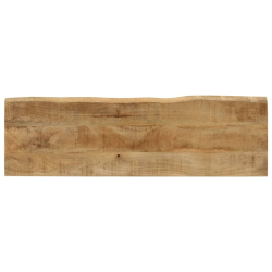 Ławka z naturalną krawędzią drewna, 105 cm, lite drewno mango