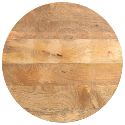 Blat stołu, Ø 60x2,5 cm, okrągły, surowe lite drewno mango