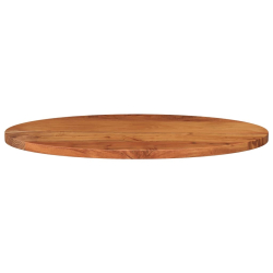Blat do stołu, 140x60x2,5 cm, owalny, lite drewno akacjowe
