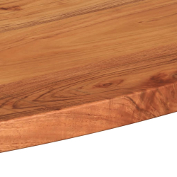 Blat do stołu, 80x40x3,8 cm, owalny, lite drewno akacjowe