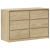 Szafka z szufladami SAUDA, 111x43x73,5 cm, lite drewno sosnowe