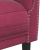 Fotel, winna czerwień, tapicerowany aksamitem