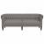 Sofa Chesterfield, trzyosobowa, kolor taupe, obita tkaniną