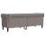 Sofa Chesterfield, trzyosobowa, kolor taupe, obita tkaniną
