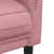 Fotel, różowy, tapicerowany aksamitem