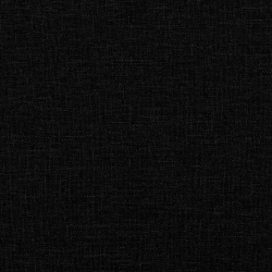 Sofa Chesterfield, trzyosobowa, czarna, obita tkaniną