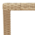 Stół ogrodowy, beżowy 150x90x75 cm, rattan PE i drewno akacjowe