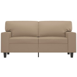 2-osobowa sofa, kolor cappuccino, 120 cm, sztuczna skóra