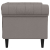 Fotel Chesterfield, kolor taupe, obity tkaniną