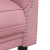 Sofa 3-osobowa, różowa, tapicerowana aksamitem