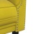 Sofa 3-osobowa, żółta, tapicerowana aksamitem