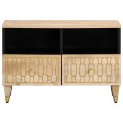 Szafka pod telewizor, 70x33x46 cm, lite drewno mango