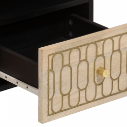 Szafka pod telewizor, 70x33x46 cm, lite drewno mango
