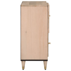 Szafka, 80x33x75 cm, lite drewno mango