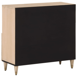 Szafka, 80x33x75 cm, lite drewno mango