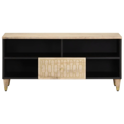 Szafka pod telewizor, 100x33x46 cm, lite drewno mango