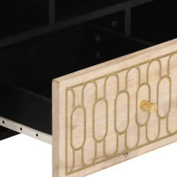 Szafka pod telewizor, 100x33x46 cm, lite drewno mango