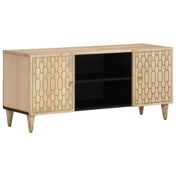 Szafka pod telewizor, 105x33x46 cm, lite drewno mango