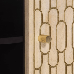 Szafka pod telewizor, 105x33x46 cm, lite drewno mango