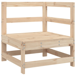 7-cz. zestaw wypoczynkowy do ogrodu, lite drewno sosnowe