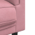 Sofa 3-osobowa z poduszkami, różowa, aksamit
