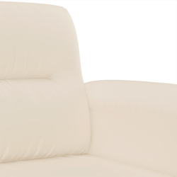 Sofa 2-osobowa, beżowy, 140 cm, tapicerowana mikrofibrą