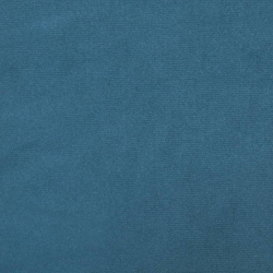 Sofa 3-osobowa z poduszkami, niebieska, aksamit