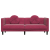 Sofa 3-osobowa z poduszkami, winna czerwień, aksamit