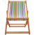 Składane krzesła plażowe, 2 szt., wielokolorowe, obite tkaniną