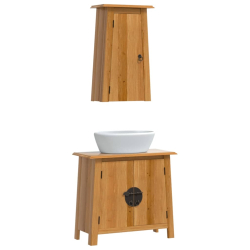 2-cz. zestaw mebli łazienkowych, lite drewno sosnowe