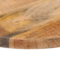 Blat stołu, Ø 40x1,5 cm, okrągły, surowe drewno mango