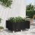 Donica ogrodowa na kółkach, czarna, 100x80x54 cm, PP