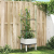 Donica ogrodowa z kratką, biała, 40x40x142,5 cm, PP